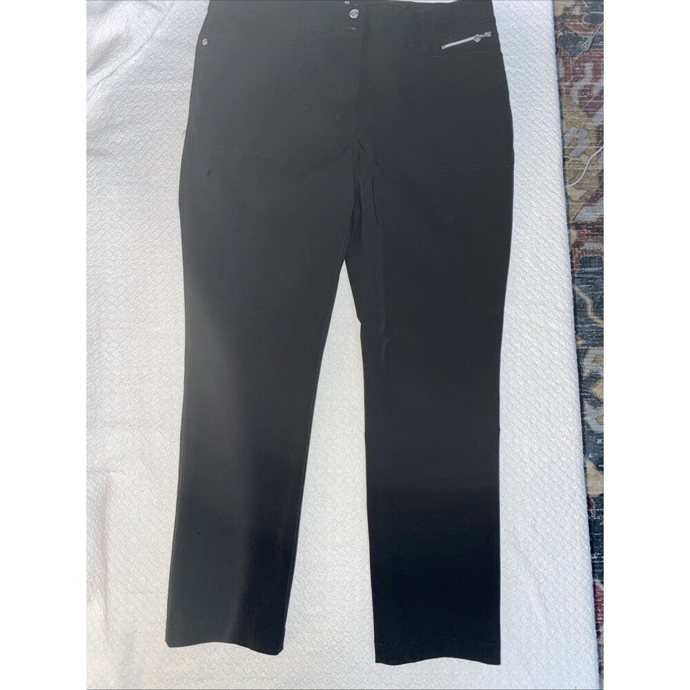 Daily Sports Sweden Women’s Black Lyric Trousers Size 14 Golf Hiking Outdoor